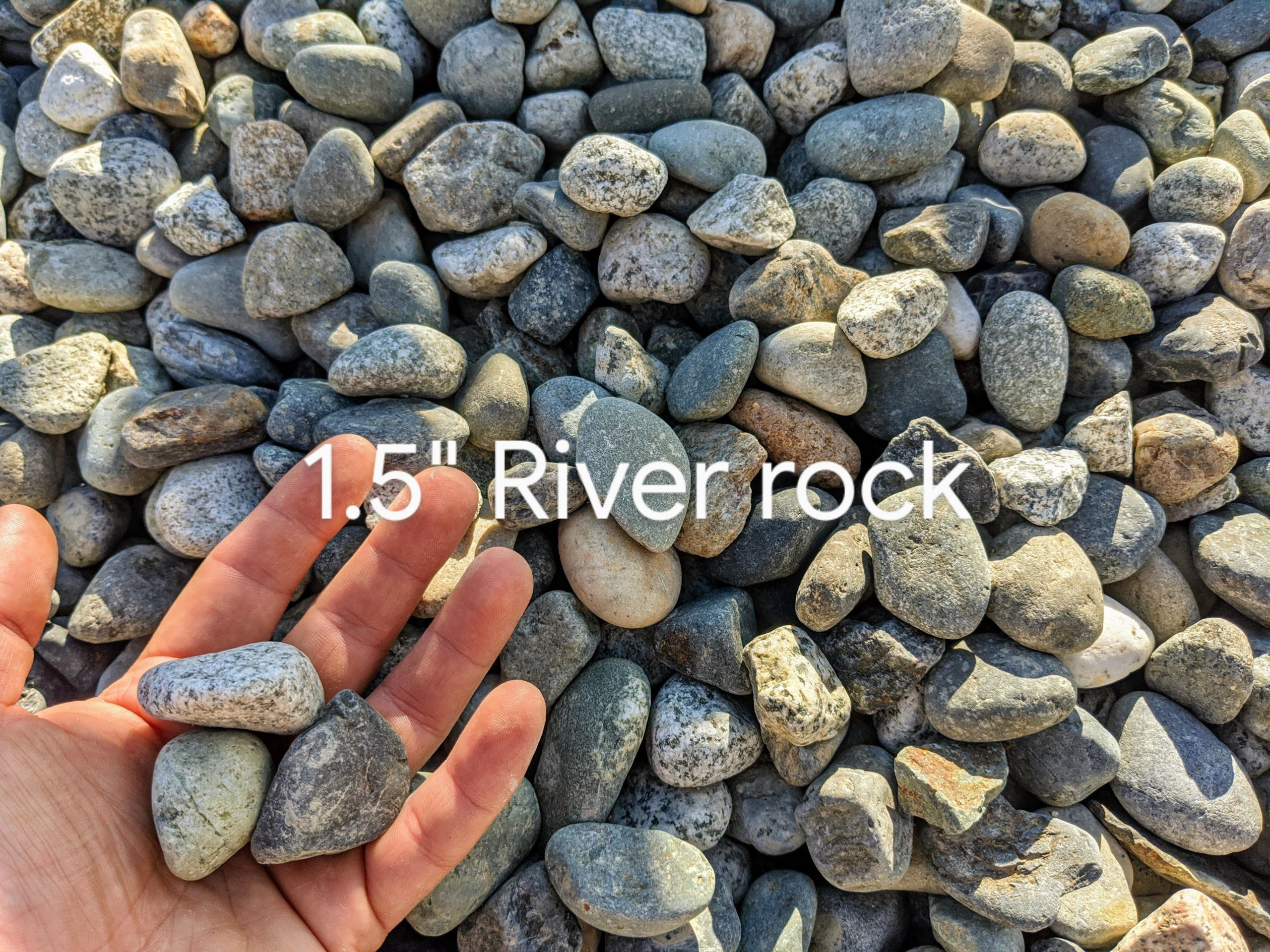 River Rock Gravel - Triple Five Bulk Bags | Bark Mulch Delivery Vancouver