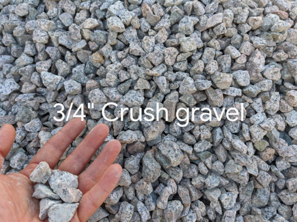 Crush Gravel in 3/4 inch size with free delivery to Coquitlam