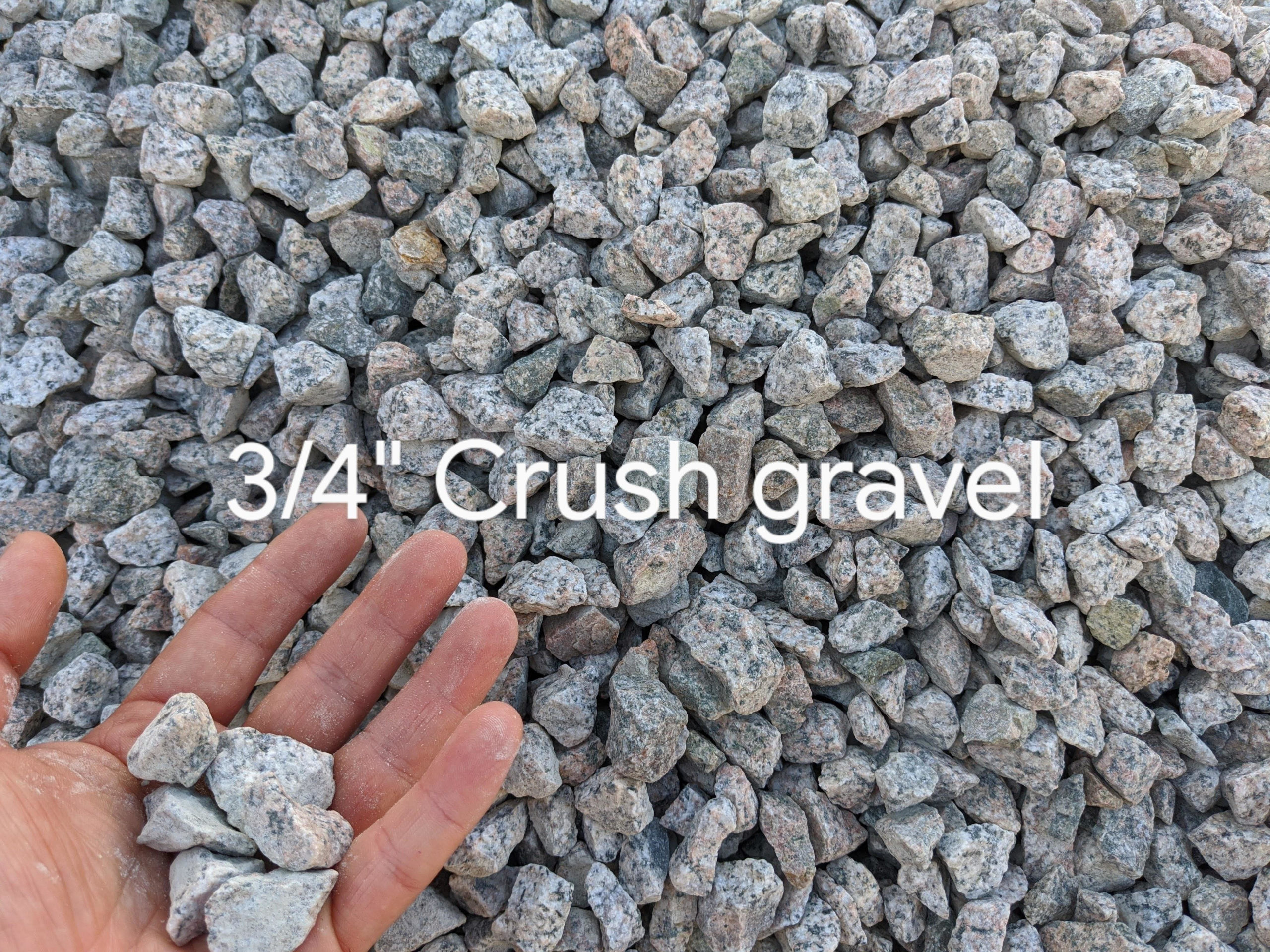 Crush Gravel in 3/4 inch size with free delivery to Coquitlam