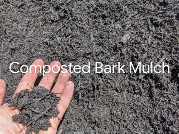 Composted Bark Mulch organic mulch home delivery Vancouver
